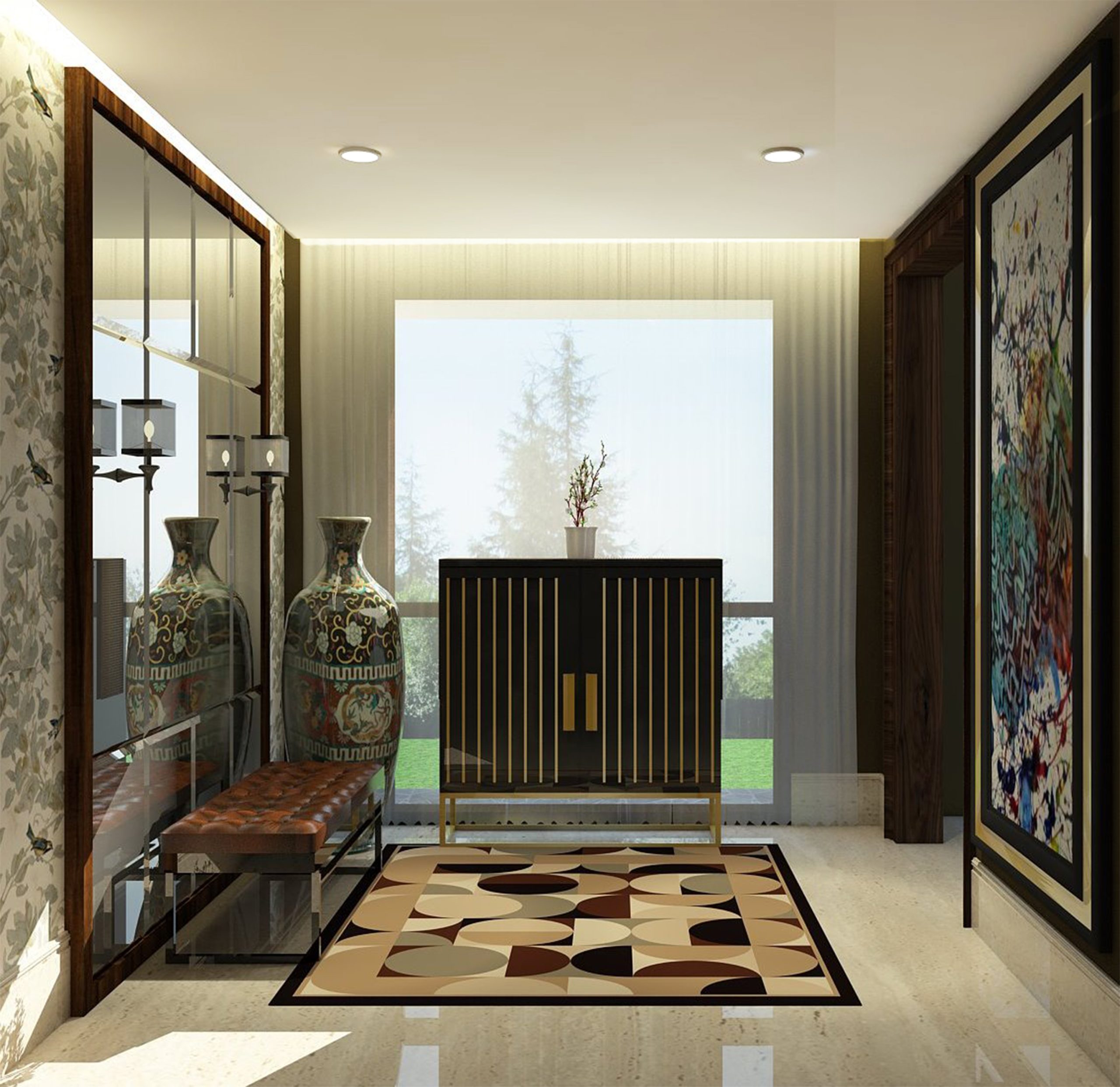 Interior Rumah Mewah Nava Park BSD oleh Mata Air Persada