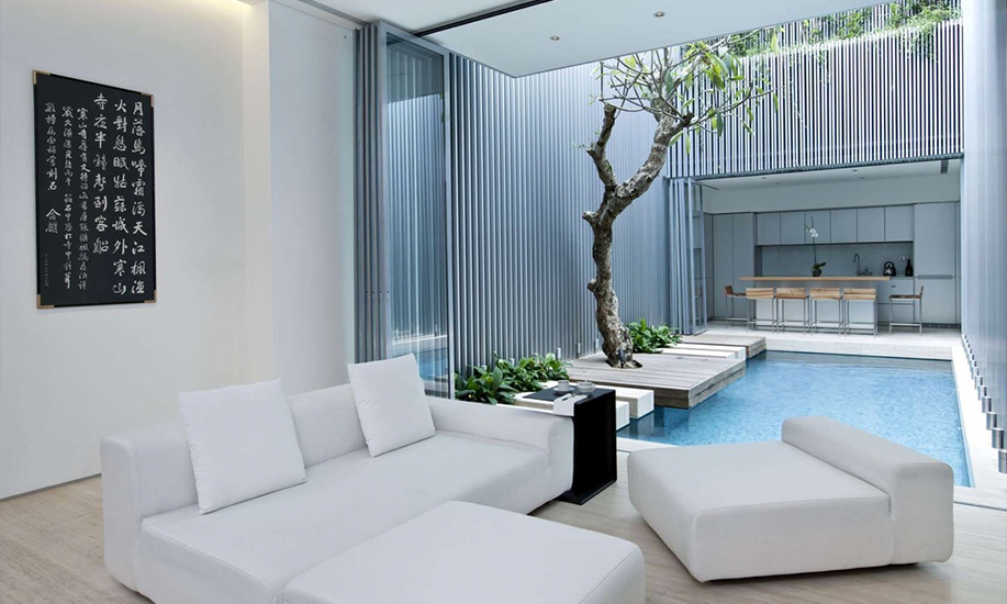 mata air Taman inner courtyard