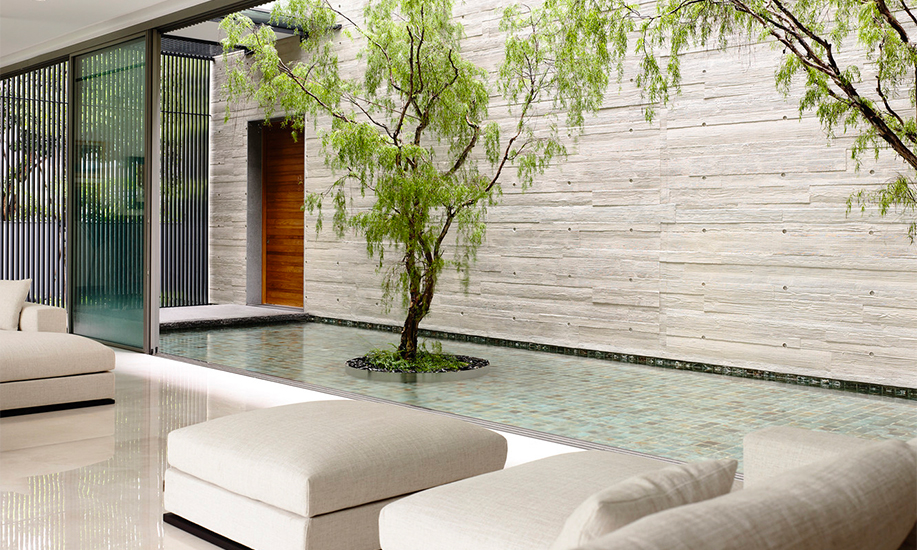 mata air Rumah mewah biophilic