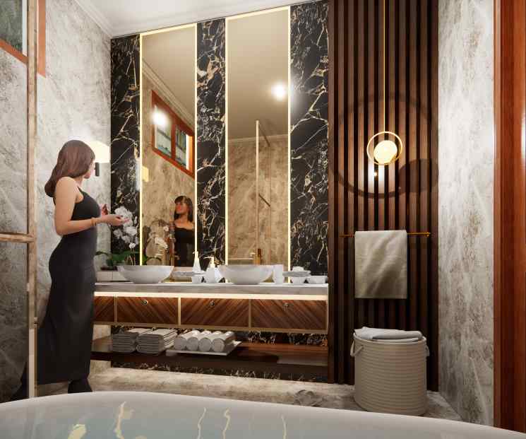 desain kamar mandi rumah mewah berkualitas