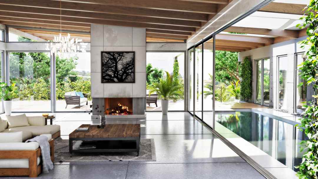 Rumah Mewah Ala Korea Semi Outdoor